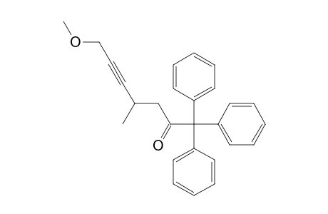 4-Methyl-5-heptyn-2-one, 7-methoxy-1,1,1-triphenyl-