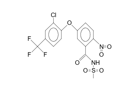 5-(2-Chloro-4-trifluoromethyl-phenoxy)-2-nitro-B enzoic acid, N-methanesulfonyl amide