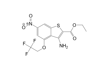 3-Amino-6-nitro-4-(2,2,2-trifluoroethoxy)-1-benzothiophene-2-carboxylic acid ethyl ester