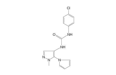 1-(p-chlorophenyl)-3-[1-methyl-5-(pyrrol-1-yl)pyrazol-4-yl]urea