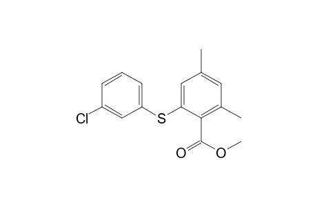 4,6-Dimethyl-2-(3-chlorophenylsulfanyl)benzoic acid methyl ester