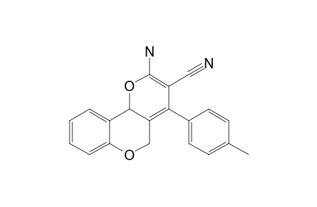 2-Amino-4-(4-methylphenyl)-(5H)-[1]benzopyrano[4,3-b]pyrane-3-carbonitrile