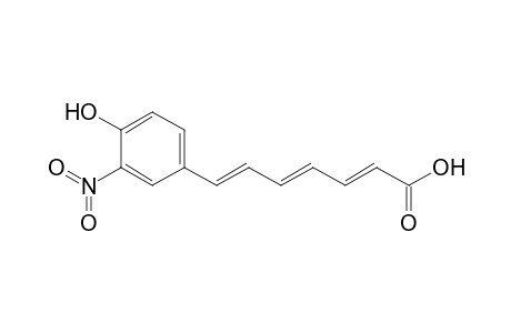 2,4,6-Heptatrienoic acid, 7-(4-hydroxy-3-nitrophenyl)-, (E,E,E)-