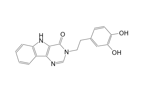 3-[2-(3,4-dihydroxyphenyl)ethyl]-3,5-dihydro-4H-pyrimido[5,4-b]indol-4-one