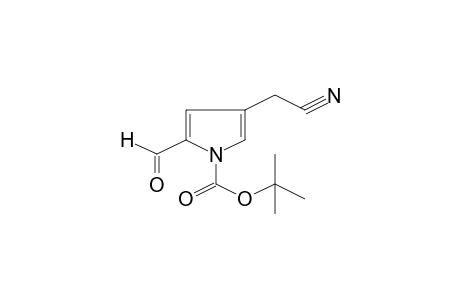 4-Cyanomethyl-2-formylpyrrole-1-carboxylic acid, t-butyl ester