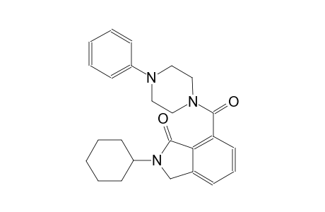 2-cyclohexyl-7-[(4-phenyl-1-piperazinyl)carbonyl]-1-isoindolinone