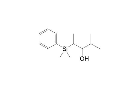 (1RS,2RS)-2-Dimethyl(phenyl)silyl-4-methylpentan-3-ol