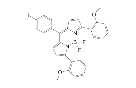 4,4-DIFLUORO-8-(4'-IODOPHENYL)-3,5-BIS-(2-METHOXYPHENYL)-4-BORA-3A,4A-DIAZA-S-INDANCENE