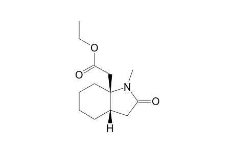 1-METHYL-7A-ETHOXYCARBONYL-METHYL-OCTAHYDRO-cis-1H-INDOL-2-ONE