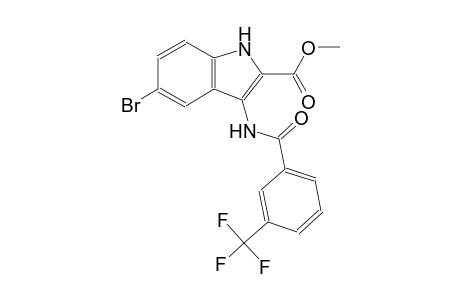 methyl 5-bromo-3-{[3-(trifluoromethyl)benzoyl]amino}-1H-indole-2-carboxylate