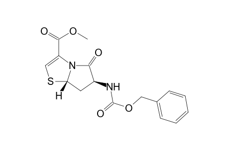 Methyl (5S,7S)-1-aza-7-benzyloxycarbonylamino-8-oxy-4-thiabicylo[3.3.0]oct-2-en-2-ylcarboxylate