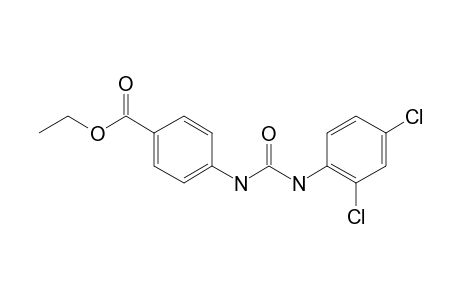 Ethyl 4-{[(2,4-dichloroanilino)carbonyl]amino}benzoate