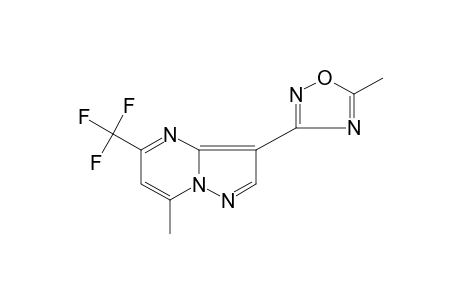 7-methyl-3-(5-methyl-1,2,4-oxadiazol-3-yl)-5-(trifluoromethyl)pyrazolo[1,5-a]pyrimidine