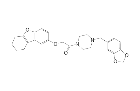 Piperazine, 1-(1,3-benzodioxol-5-ylmethyl)-4-[[(6,7,8,9-tetrahydrodibenzo[B,D]furan-2-yl)oxy]acetyl]-