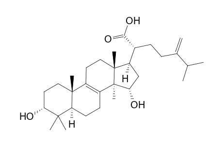 Fomeffcinic acid C [3.alpha.,15.alpha.-dihydroxy-24-methylene-lanost-8-en-21-oic acid]