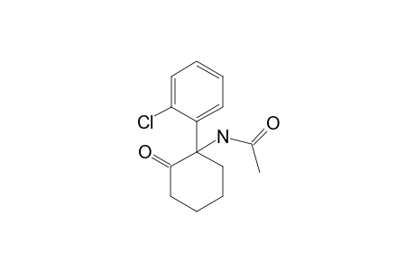 N-[1-(2-chlorophenyl)-2-oxo-cyclohexyl]acetamide