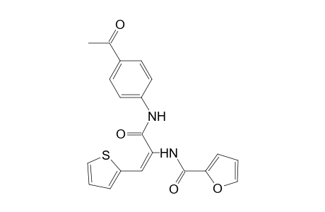 N-[(E)-1-[(4-acetylanilino)carbonyl]-2-(2-thienyl)ethenyl]-2-furamide