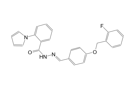 N'-((E)-{4-[(2-fluorobenzyl)oxy]phenyl}methylidene)-2-(1H-pyrrol-1-yl)benzohydrazide