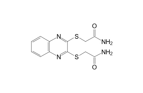 2-(3-Carbamoylmethylsulfanyl-quinoxalin-2-ylsulfanyl)-acetamide