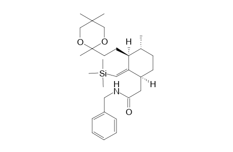 (1"S,3"S,5"R)-2[[3"-[N-(Benzyl-2"'-acetamido)-6-methyl-(2"Z)-[(trimethylsilyl)methylene]cyclohexyl]ethyl]-2,5,5-trimethyl-1,3-dioxane