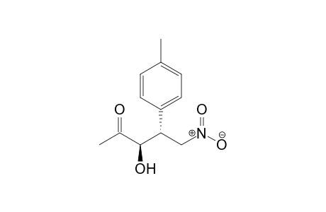 (3R,4R)-3-Hydroxy-5-nitro-4-(4-methylphenyl)pentan-2-one