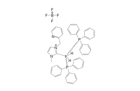 (ETA(2)-C,N)-(N-METHYL-N(1)-(2-PYRIDYLMETHYL)-IMIDAZOLE-2-YLIDENE)-BIS-(HYDRIDO)-BIS-(TRIPHENYLPHOSPHINE)-IRIDIUM-(III)-TETRAFLUOROBORATE