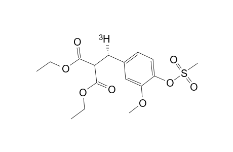 (S)-Diethyl (3-methoxy-4-methylsulphonyloxy(.alpha.-3H1)benzyl)malonate