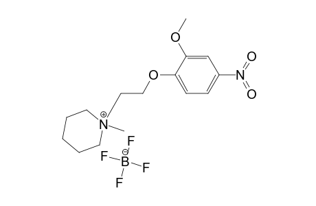 N-Methyl-N-(2-(2-methoxy-4-nitrophenoxy)ethyl)piperidinium Tetrafluoroborate