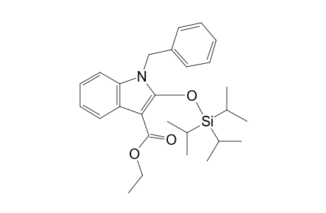 1-(Phenylmethyl)-2-tri(propan-2-yl)silyloxy-3-indolecarboxylic acid ethyl ester