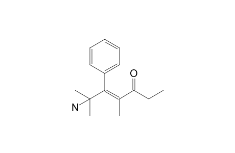 4-Hepten-3-one, 6-amino-4,6-dimethyl-5-phenyl-, (E)-