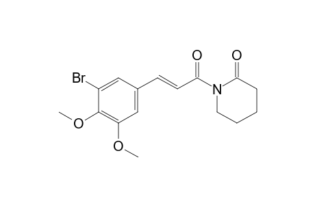 (E)-1-[3-(3-Bromo-4,5-dimethoxyphenyl)acryloyl]piperidin-2-one