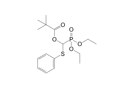 .alpha.-t-Butylcarbonyloxy-.alpha.-(diethoxyphosphinyl)methyl phenyl sulfide