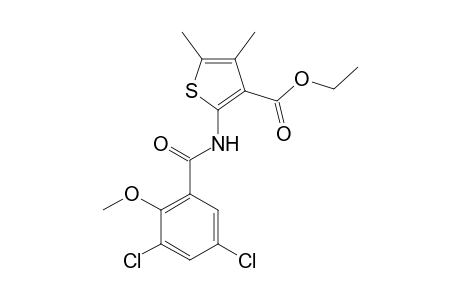 Ethyl 2-(3,5-dichloro-2-methoxybenzamido)-4,5-dimethyl-3-thiophenecarboxylate