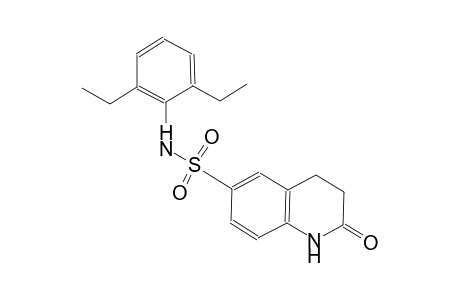 N-(2,6-diethylphenyl)-2-oxo-1,2,3,4-tetrahydro-6-quinolinesulfonamide