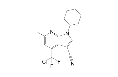 4-(Chlorodifluoromethyl)-1-cyclohexyl-6-methyl-1H-pyrrolo[2,3-b]pyridine-3-carbonitrile