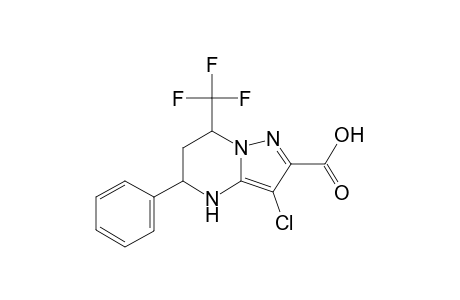 Pyrazolo[1,5-a]pyrimidine-2-carboxylic acid, 3-chloro-5-phenyl-7-trifluoromethyl-4,5,6,7-tetrahydro-