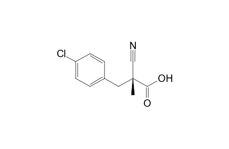 (R)-2-Cyano-2-methyl-3-(4'-chlorophenyl)propanic acid