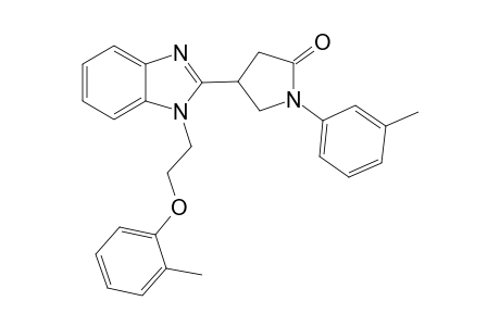 2-Pyrrolidinone, 4-[1-[2-(2-methylphenoxy)ethyl]-1H-1,3-benzimidazol-2-yl]-1-(3-methylphenyl)-