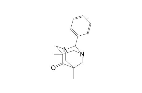 1,3-diazatricyclo[3.3.1.1~3,7~]decan-6-one, 5,7-dimethyl-2-phenyl-