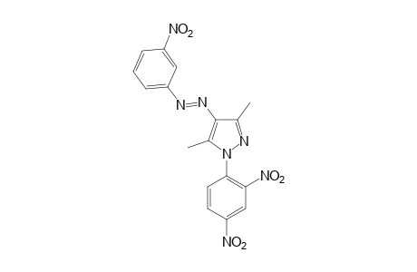 3,5-DIMETHYL-1-(2,4-DINITROPHENYL)-4-[(m-NITROPHENYL)AZO]PYRAZOLE