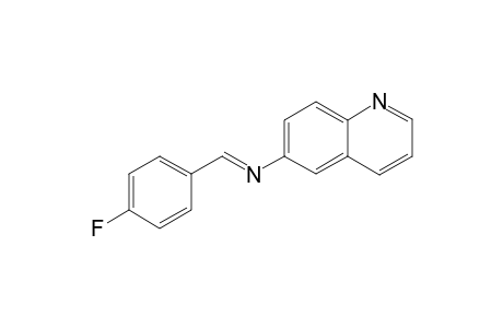 N-[(E)-(4-Fluorophenyl)methylidene]-6-quinolinamine