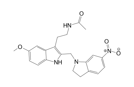 N-(2-{5-Methoxy-2-[(6-nitro-2,3-dihydro-1H-indol-1yl)methyl)]-1H-indole-3-yl}ethyl) acetamide