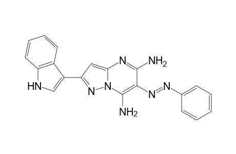 2-(1H-Indol-3-yl)-6-(phenyldiazenyl)pyrazolo[1,5-a]pyrimidine-5,7-diamine