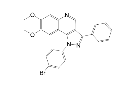 1-(4-bromophenyl)-3-phenyl-8,9-dihydro-1H-[1,4]dioxino[2,3-g]pyrazolo[4,3-c]quinoline