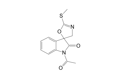 Spiro[2,3-dihydroindol-3,5'-2'-oxazoline], 1-acetyl-2'-methylthio-2-oxo-