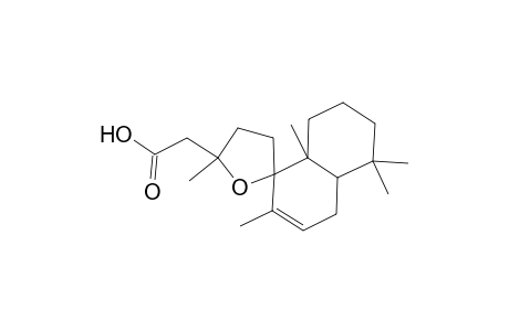 Spiro[furan-2(3H),1'(4'H)-naphthalene]-5-acetic acid, 4,4'a,5,5',6',7',8',8'a-octahydro-2',5,5',5',8'a-pentamethyl-, [1'R-[1'.alpha.(S*),4'a.alpha.,8'a.beta.]]-