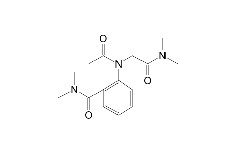 o-(N-(Dimethylcarbamoylmethyl)acetamido)-N,N-dimethylbenzamide