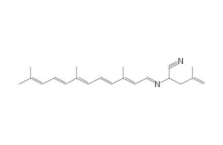 4-Methyl-2-(3,7,11-trimethyl-dodeca-2,4,6,8,10-pentaenylideneamino)-pent-4-enenitrile