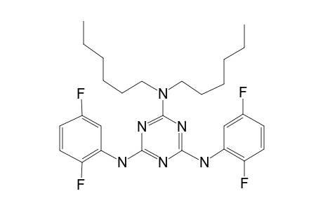 1,3,5-Triazine-2,4,6-triamine, N',N''-bis(2,5-difluorophenyl)-N,N-dihexyl-