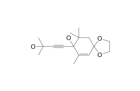 8-(3'-Hydroxy-3'-methyl-1'-butynyl)-7,9,9-trimethyl-1,4-dioxaspiro[4.5]dec-6-en-8-ol